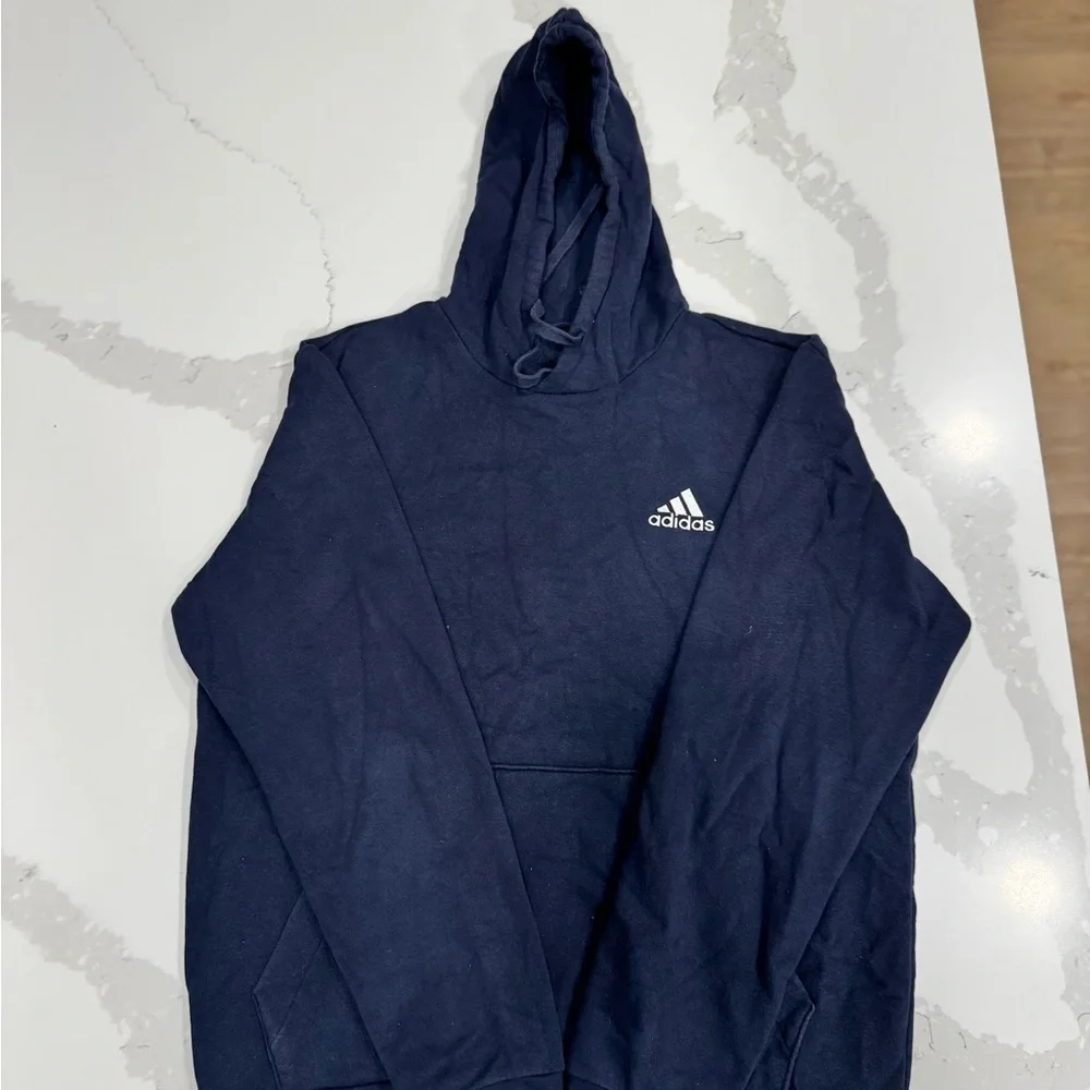 Adidas Dark Blue Hoodie with Logo